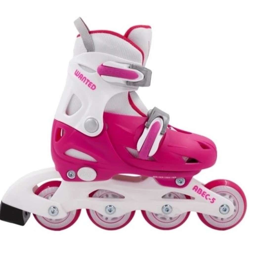 WANTED Inline Rulleskøjte PINK 3i1