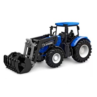 Kids Globe Traktor (27 cm) med frontlæsser BLÅ