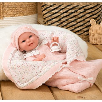 ARIAS Babyto 35 cm dukke med tæppe og sut (60727)