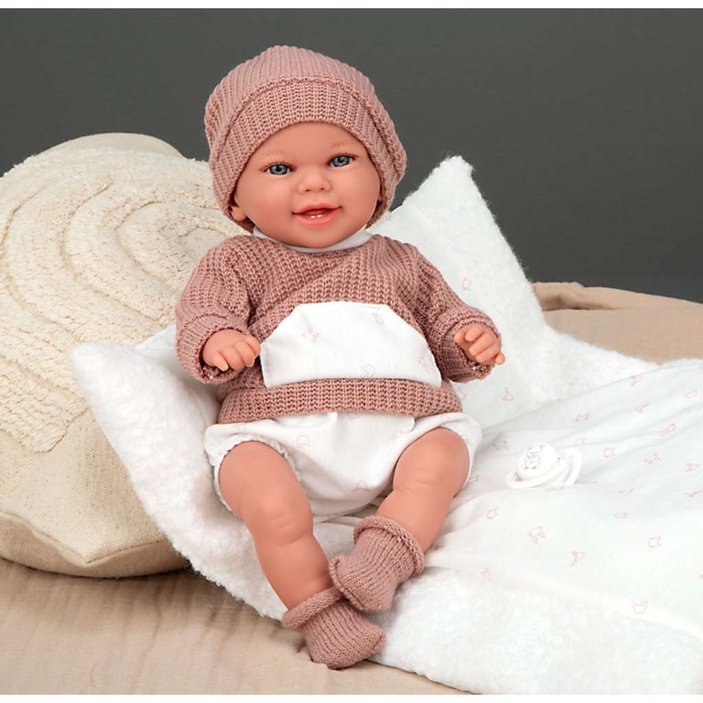 ARIAS Babyto 35 cm dukke med pude og sut (60874)