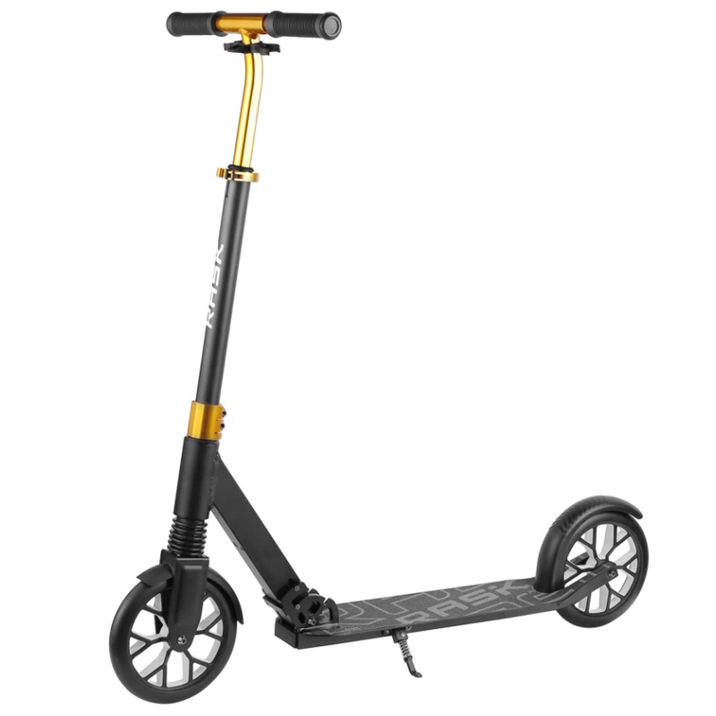 RASK LUX 200 mm GOLD Transport Løbehjul med store hjul