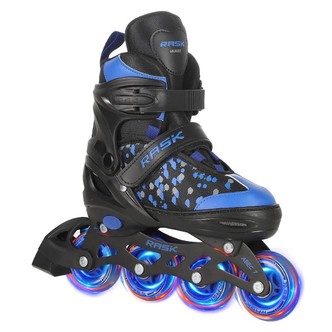 RASK SPLASH Rulleskøjte BLUE med LYS i ALLE HJUL