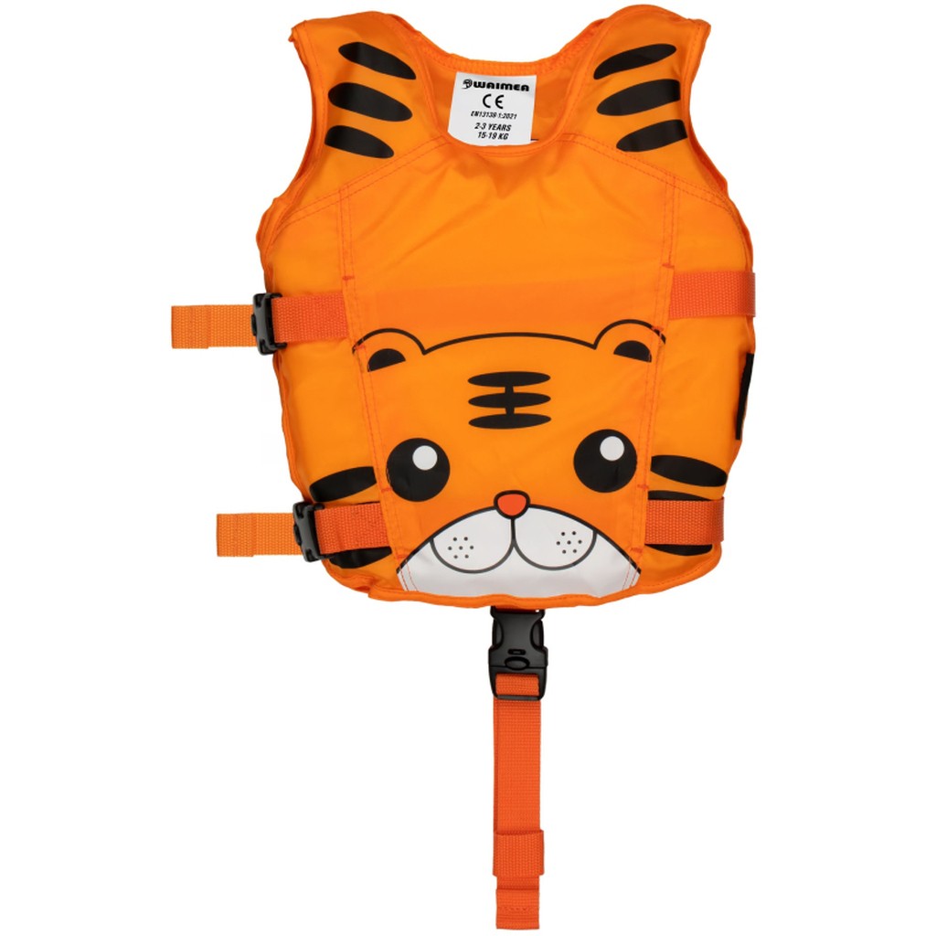 Animal svømmevest Orange TIGER - 1-3 år  - 15-19 kg til børn