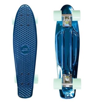 Nils Extreme Pennyboard BLUE CHROME