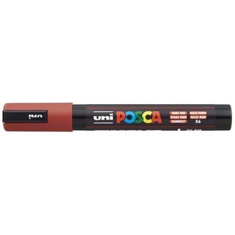 Posca Tusch Rubinrød - PC-5M - 1stk