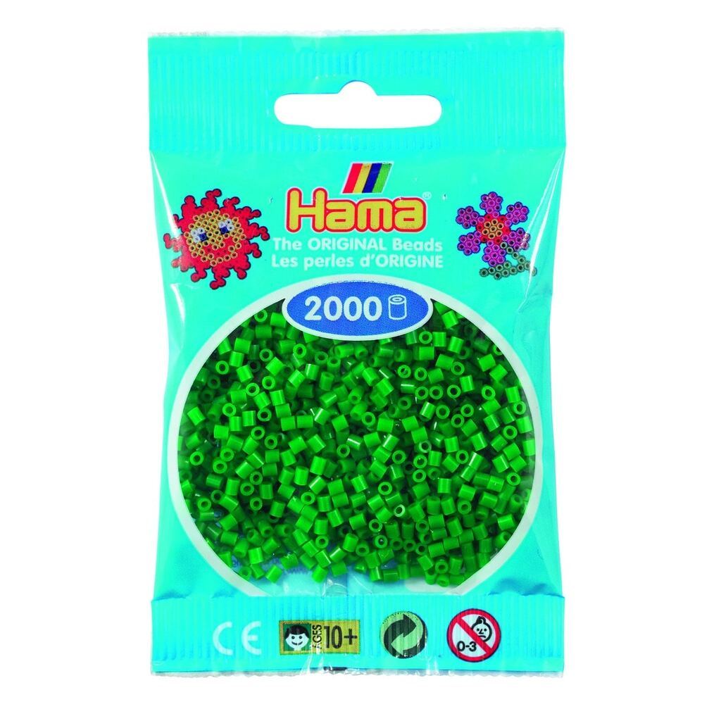 Hama Mini Perler  2.000 stk grøn - Mini (501-10)