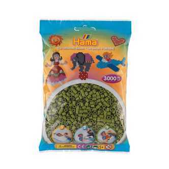 Hama Perler  3000 stk Oliven Midi (201-84