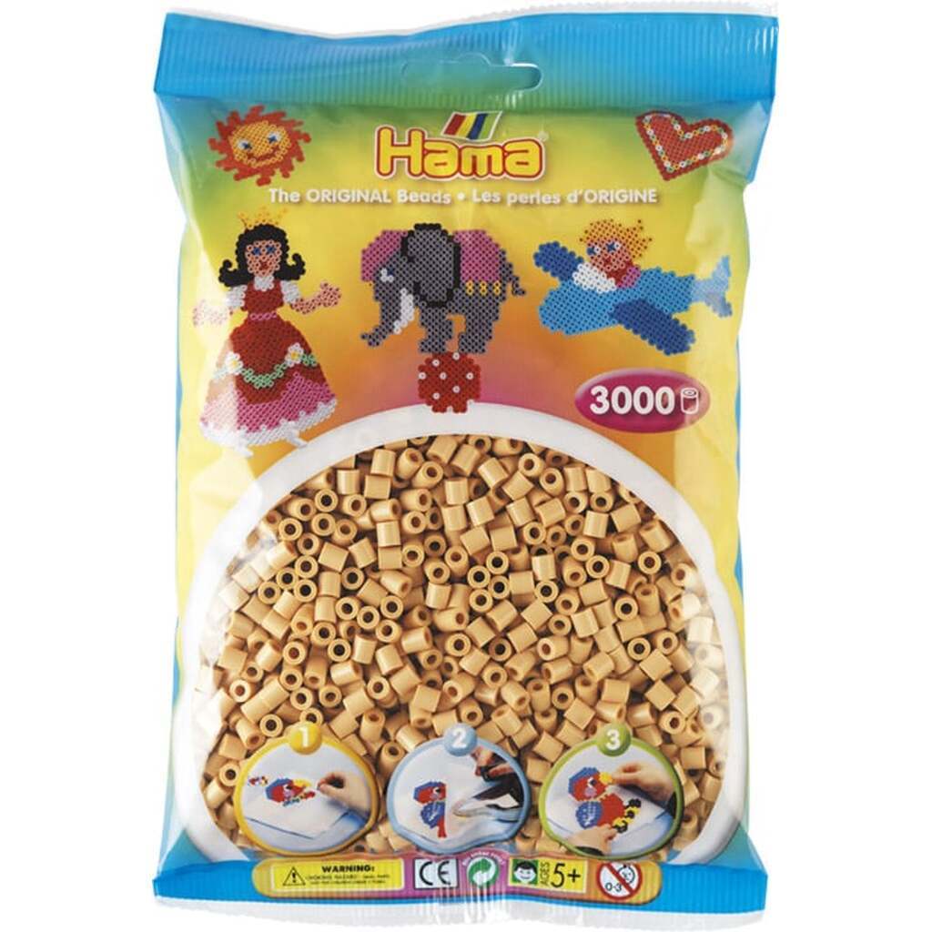 Hama Perler  3000 stk Beige Midi (201-27)
