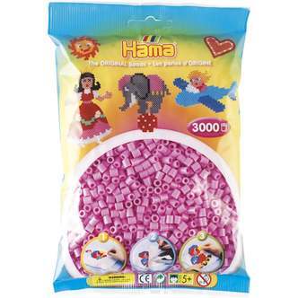 Hama Perler  3000 stk Pastel Pink Midi (201-48)