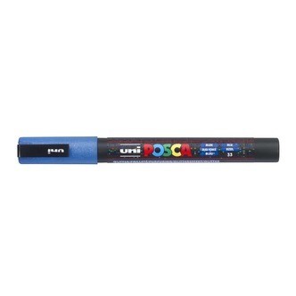 Posca Tusch Glitterblå - PC-3M - 1stk