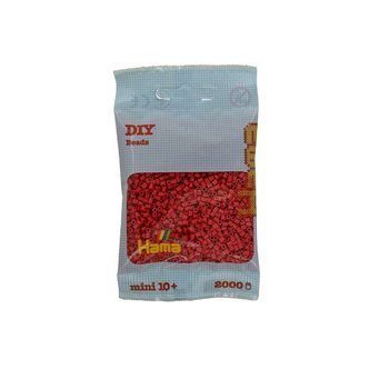 Hama mini perler - 2000stk kirsebærrød (501-114)