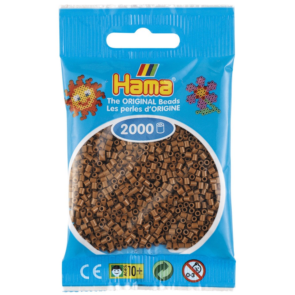 Hama Mini Perler  2.000 stk nougat - Mini (501-76)