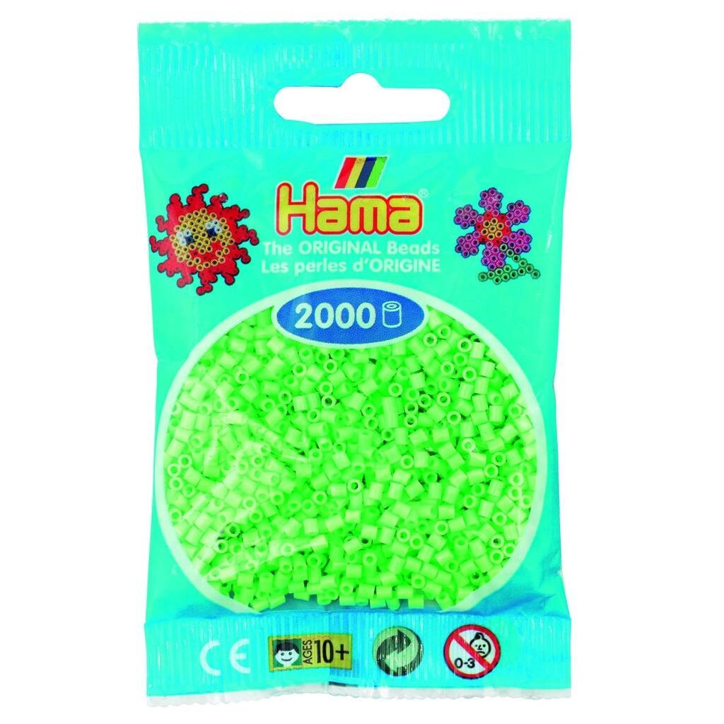 Hama Mini Perler  2.000 stk pastel grøn - Mini (501-47)