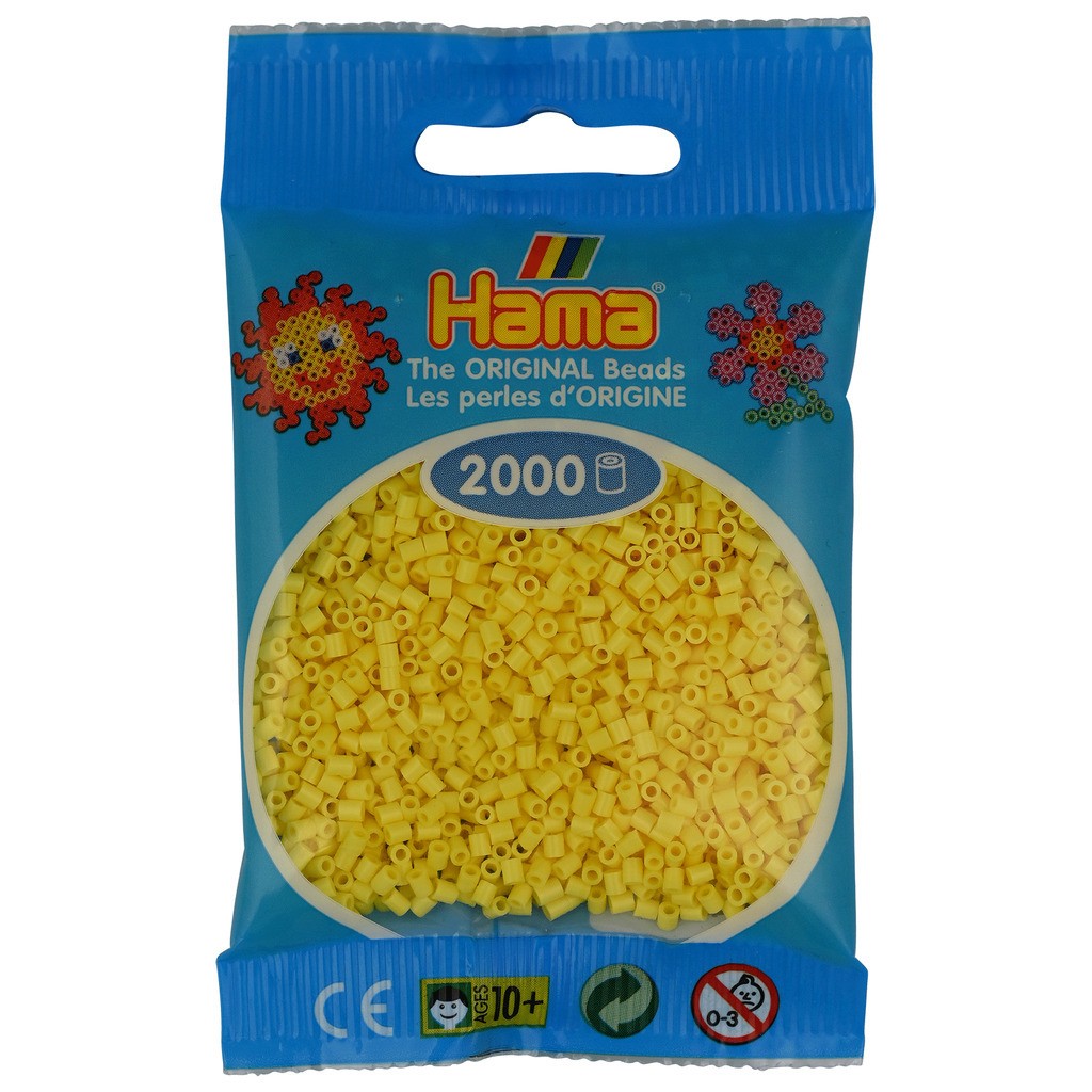 Hama Mini Perler  2.000 stk lysegul - Mini (501-103)