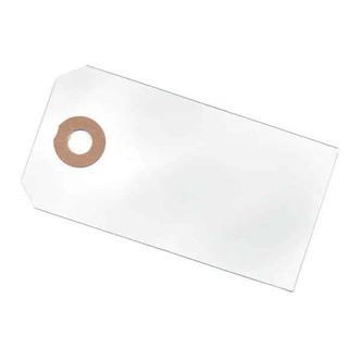 Manillamærker hvid 4x8cm - 10stk