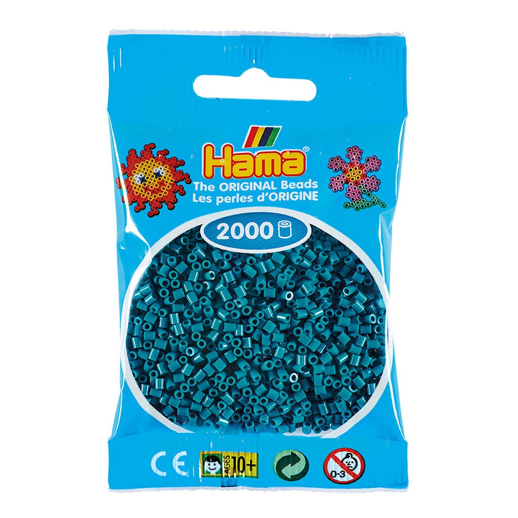 Hama Mini Perler  2.000 stk petrol - Mini (501-83)