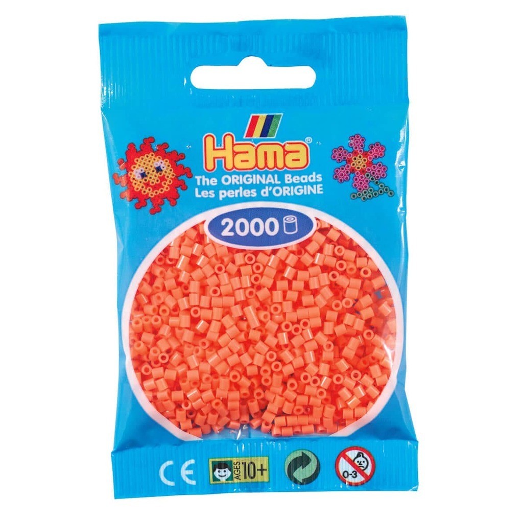 Hama Mini Perler  2.000 stk pastel rød - Mini (501-44)