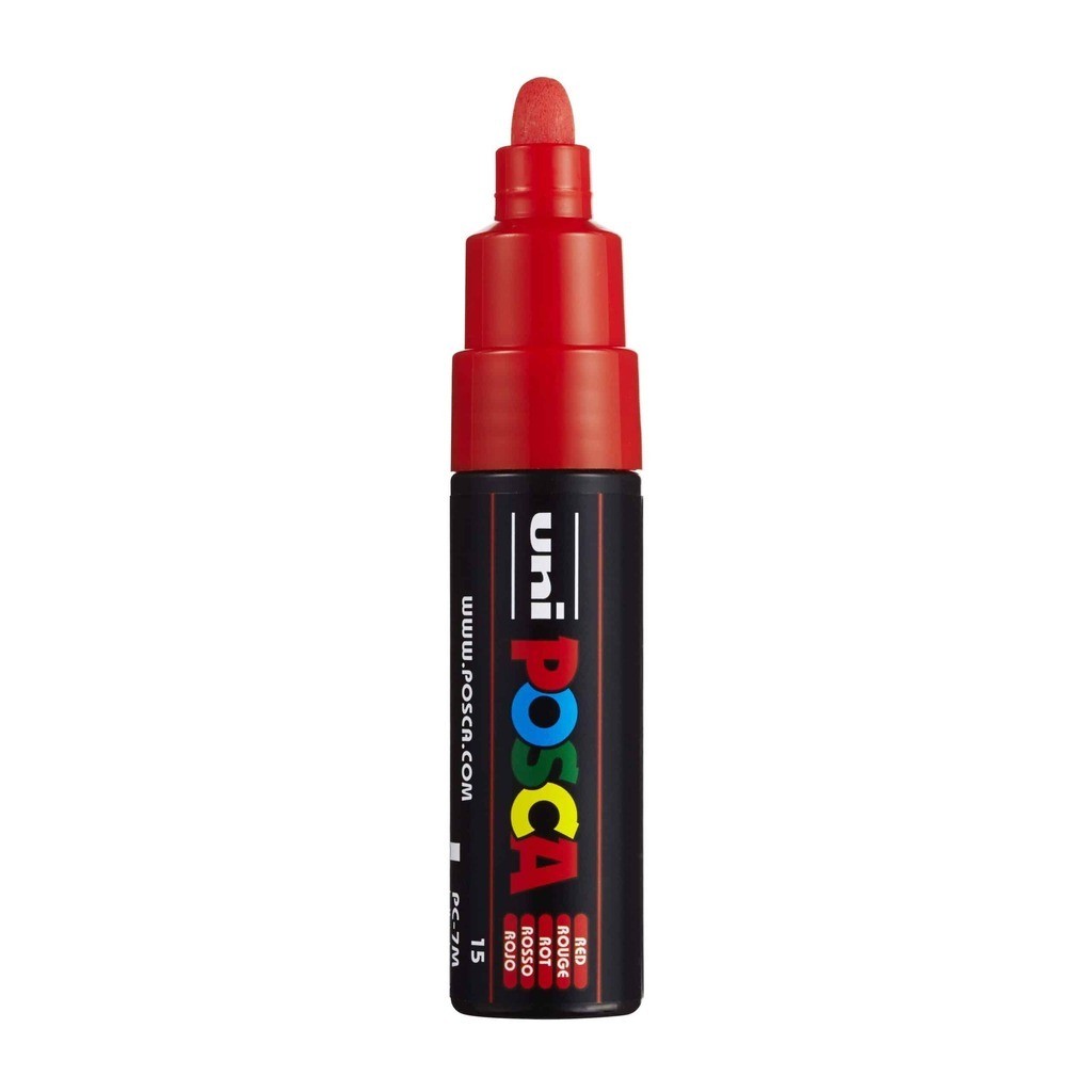 Posca Tusch Rød - PC-7M - 1stk