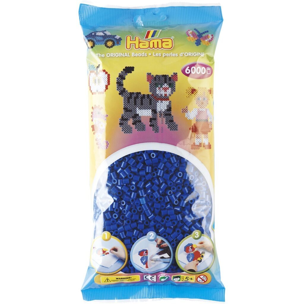 Hama Perler  6000 stk Blå Midi (205-08)