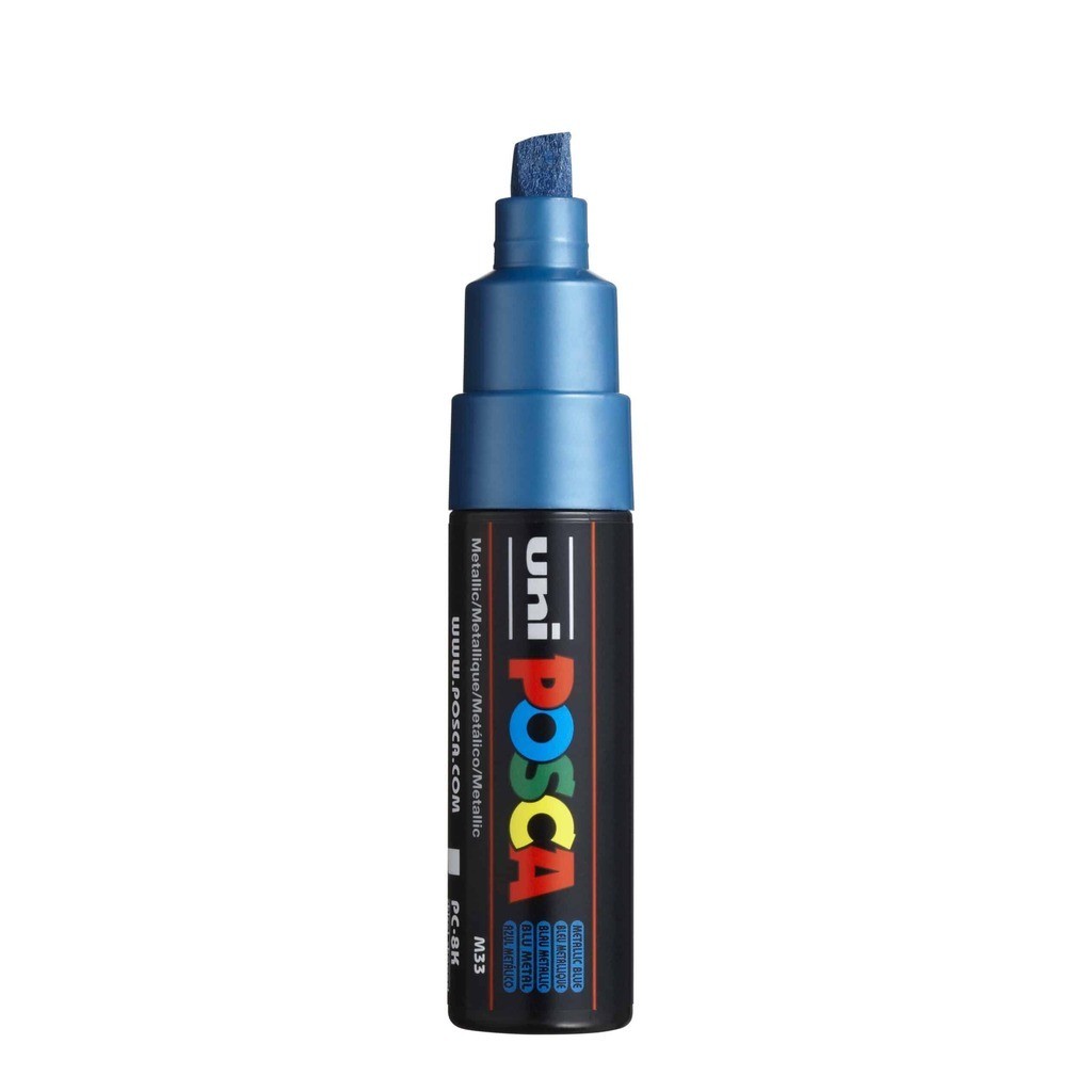 Posca Tusch Metallisk Blå - PC-8K - 1stk