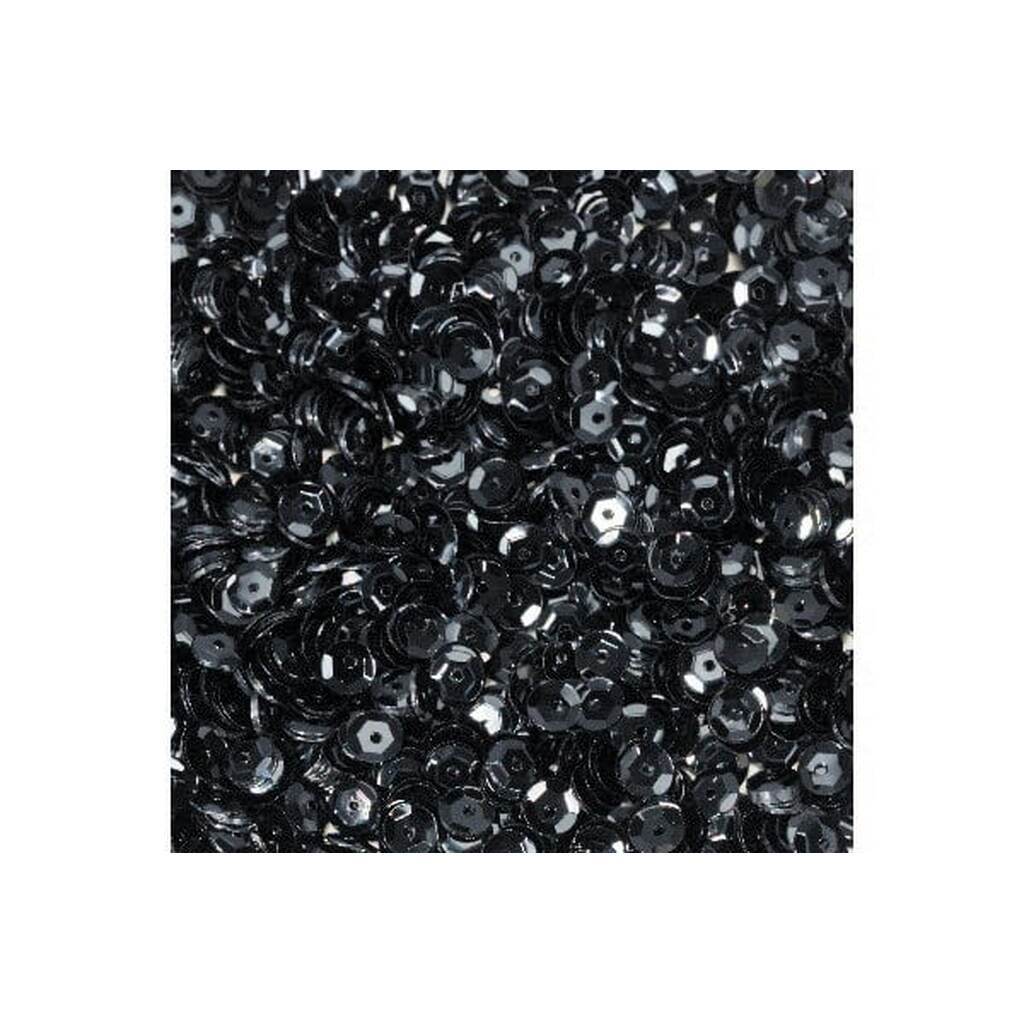 Pailletter / Palietter Sort 8mm 10g