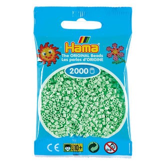 Hama Mini Perler  2.000 stk pastel mint - Mini (501-98)