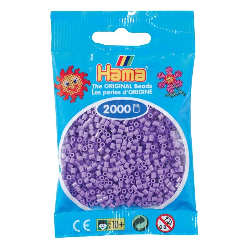 Hama Mini Perler  2.000 stk pastel lilla - Mini (501-45)