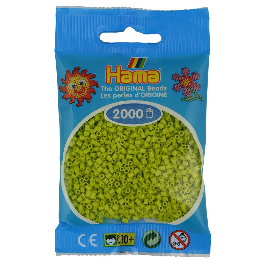 Hama Mini Perler  2.000 stk lime - Mini (501-104)