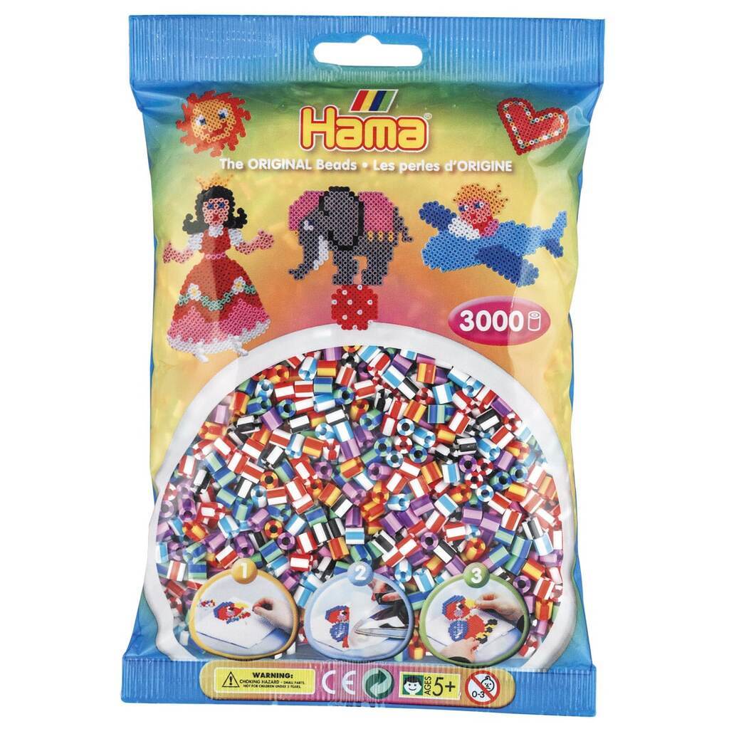 Hama Perler  3000 stk Mix 90 striber (201-90)