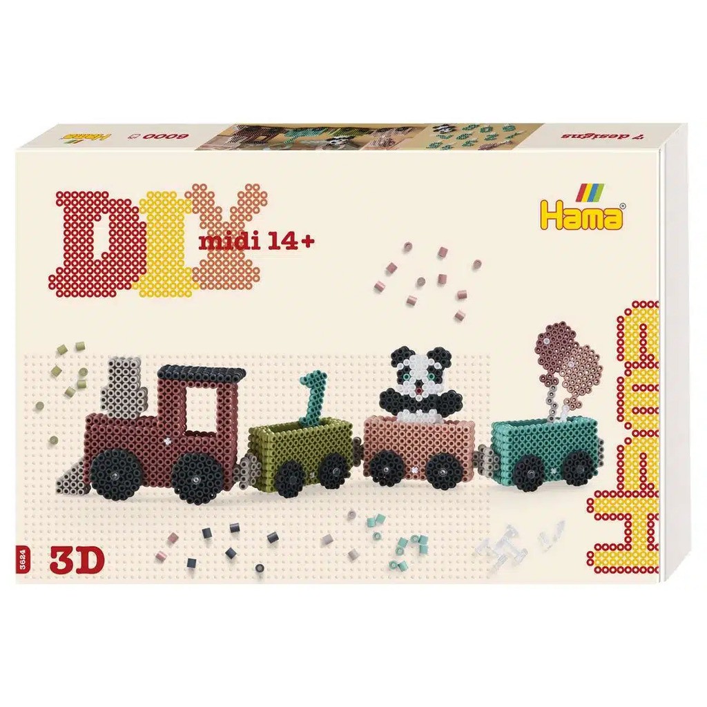 Hama Art midi 3D fødselsdagstog