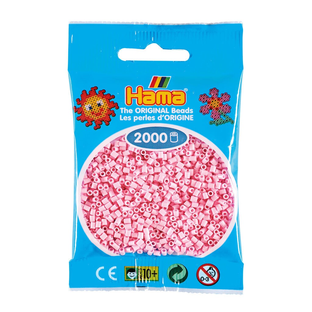 Hama Mini Perler  2.000 stk pastel rosa - Mini (501-95)