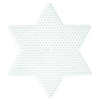 Hama Perleplade Midi - Stjerne stor 17x15 cm Hvid - 1 stk