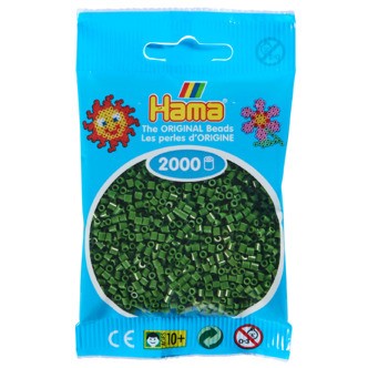 Hama Mini Perler  2.000 stk skovgrøn - Mini (501-102)