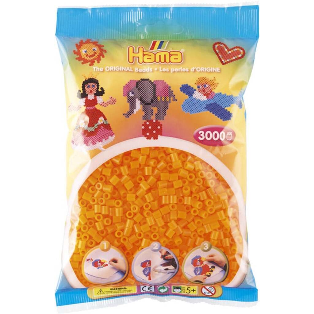 Hama Perler  3000 stk neon Orange Midi (201-38)