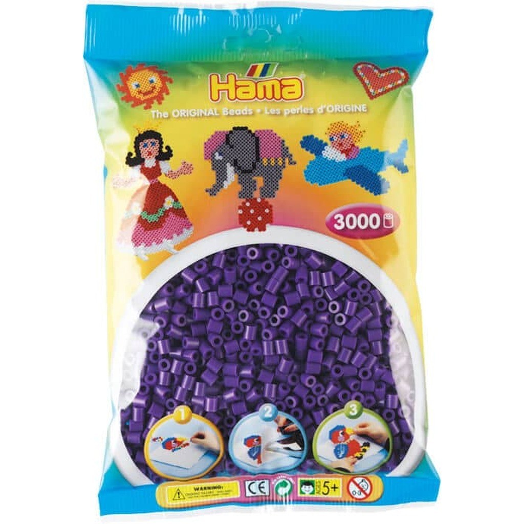 Hama Perler  3000 stk Lilla Midi (201-07)