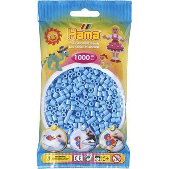 Hama Perler - 1000 stk Pastel blå - Midi (207-46)