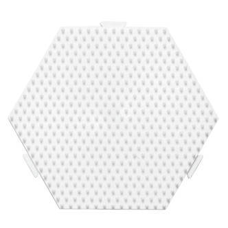 Hama Perleplade Midi - Samleplade Sekskant Mellem 13x12cm Hvid - 1 stk
