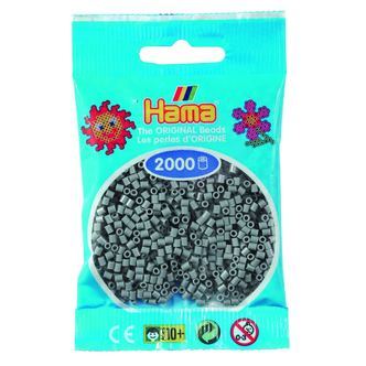 Hama Mini Perler  2.000 stk grå - Mini (501-17)