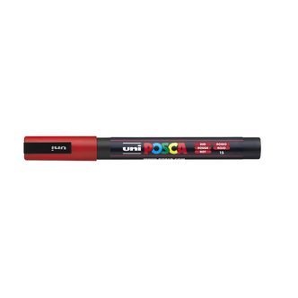 Posca Tusch Rød - PC-3M - 1stk