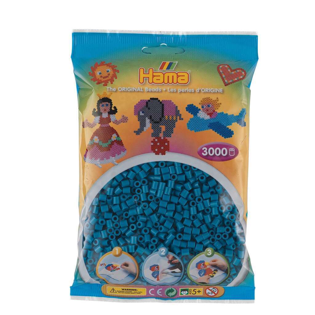 Hama Perler  3000 stk Petrol Midi (201-83)