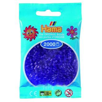 Hama Mini Perler  2.000 stk transp. lilla - Mini (501-24)