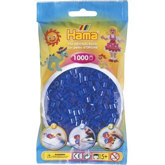 Hama Perler - 1000 stk neon blå - Midi (207-36)