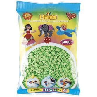 Hama Perler  3000 stk Pastel Grøn Midi (201-47)