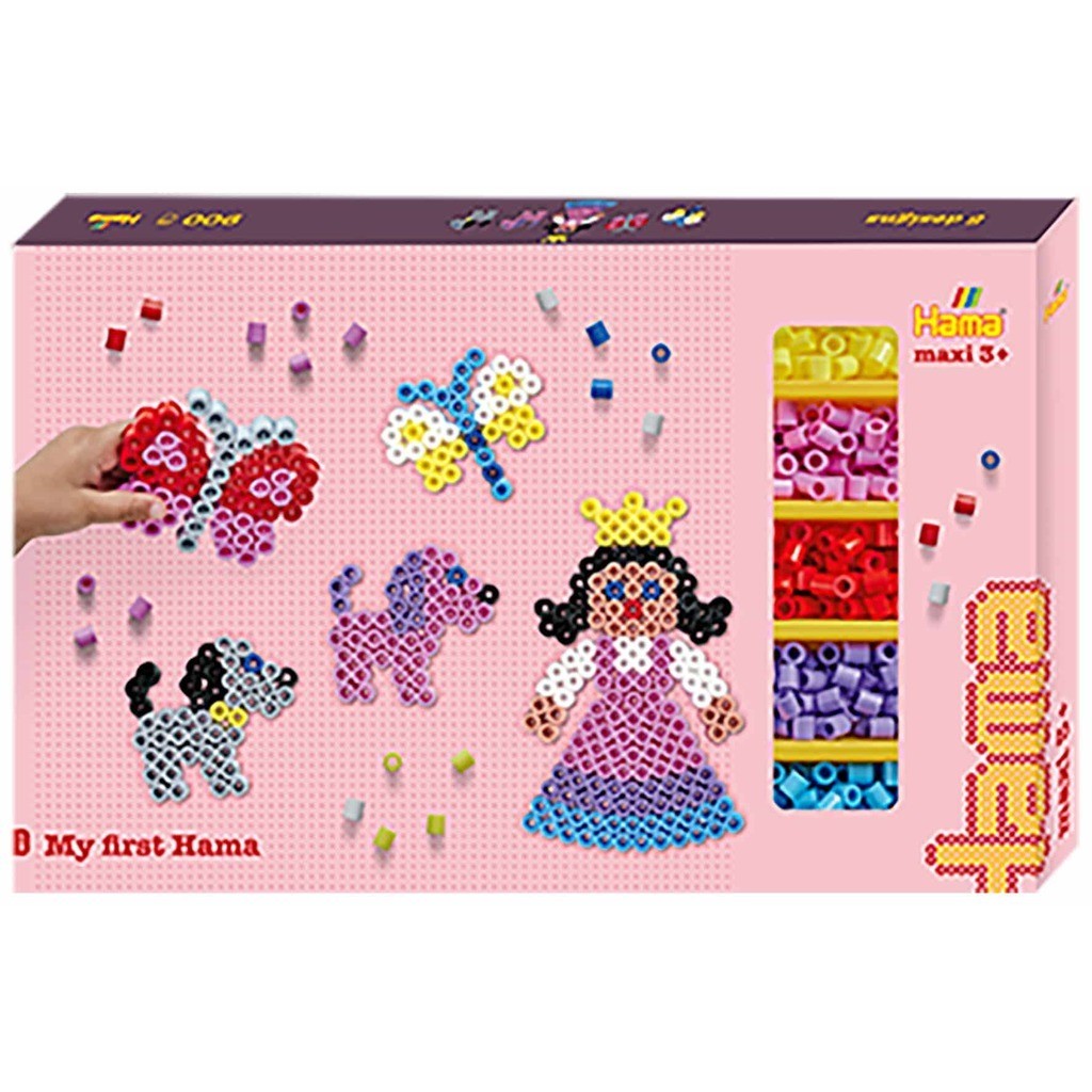 Hama maxi gigant gaveæske m/900 perler+3 plader
