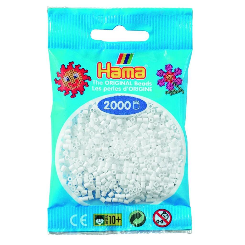 Hama Mini Perler  2.000 stk hvid - Mini (501-01