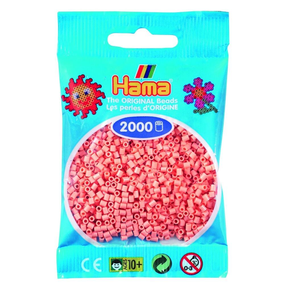 Hama Mini Perler  2.000 stk mat rosa - Mini (501-26)