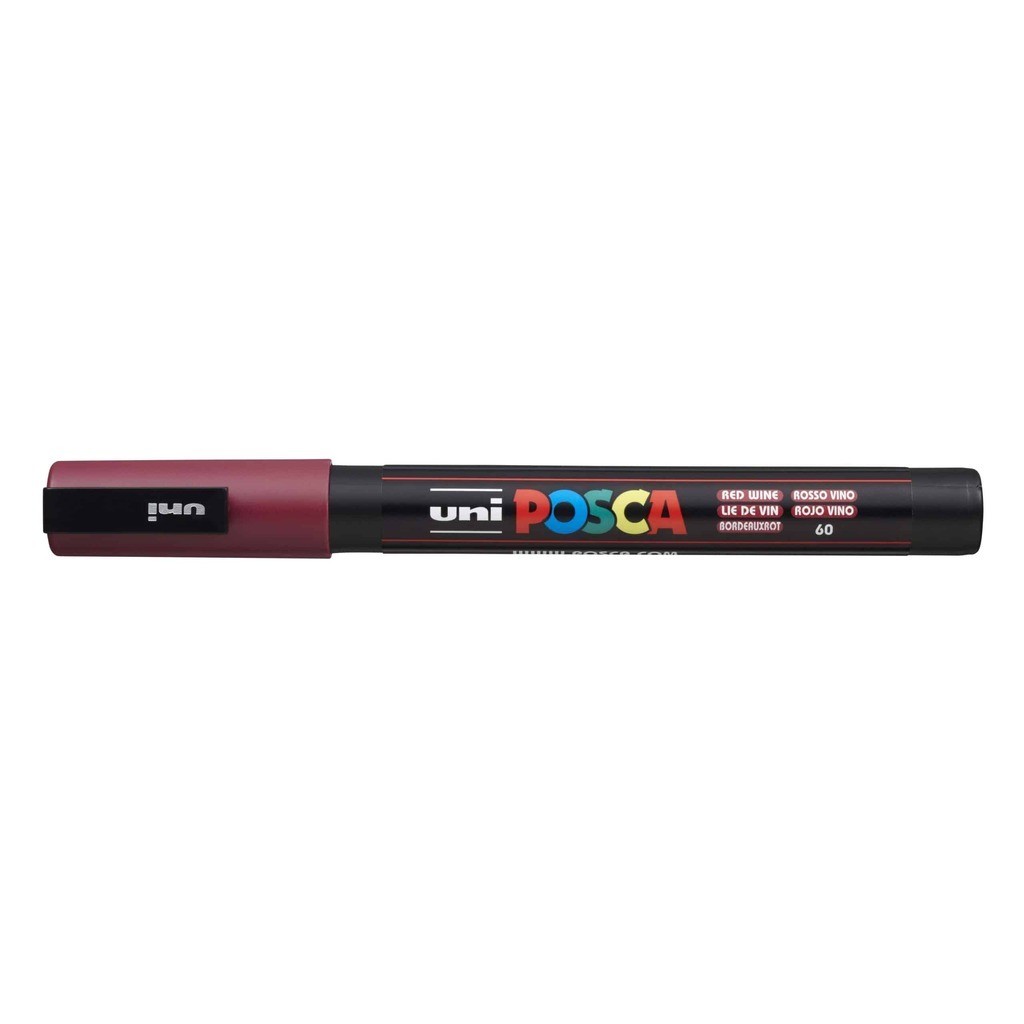 Posca Tusch Rødvin - PC-3M - 1stk