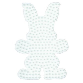 Hama Perleplade Midi  Kanin 13×9 cm Hvid