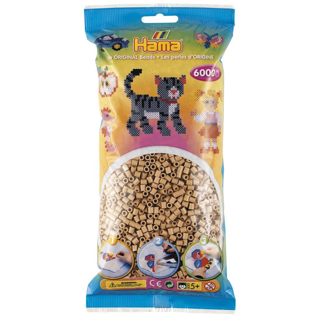 Hama Perler  6000 stk Lys Nougat Midi (205-75)