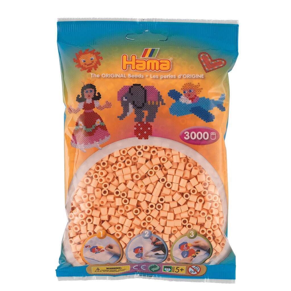 Hama Perler  3000 stk Lys fersken Midi (201-78)